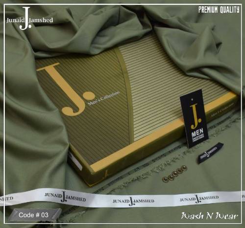 🧵 *Summer Wash & Wear*🧵 *Brand Junaid Jamshaid*🧵 *4 Meter Cutting*🧵 *B