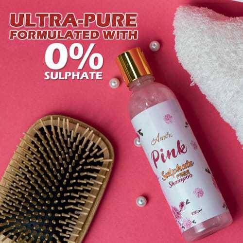 sulphate free shampoo+ Shea butter conditioner.