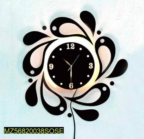 Wodden calligraphy wall clock