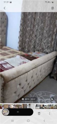 Bed and dressing table