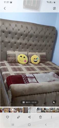Bed and dressing table