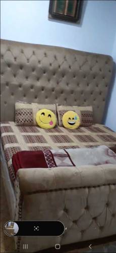 Bed and dressing table