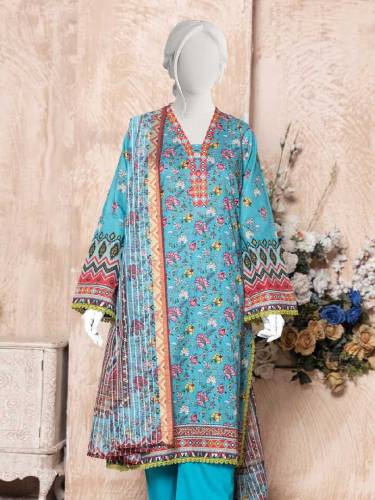 3 Piece Printed Lawn by Aleez Diamond Duppatta 