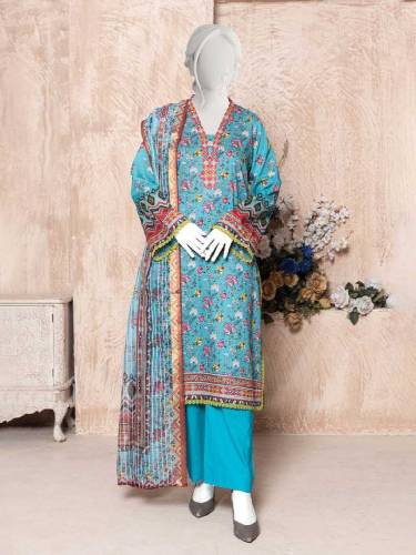 3 Piece Printed Lawn by Aleez Diamond Duppatta 