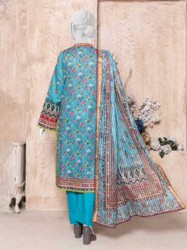 3 Piece Printed Lawn by Aleez Diamond Duppatta 