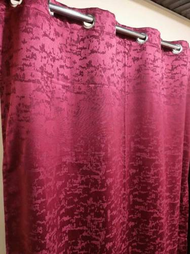pack Of 2 window curtain jacquard Leather Self Designe 