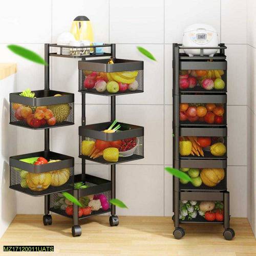 5 layered  rotatable fruit breakfast 