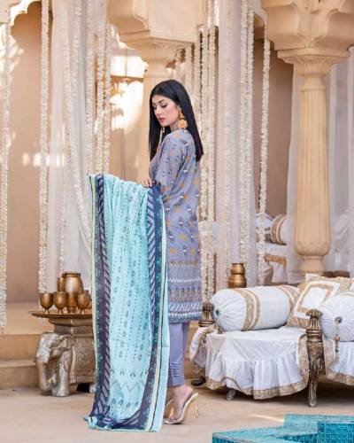 womens unstiched 3pcs printed suits