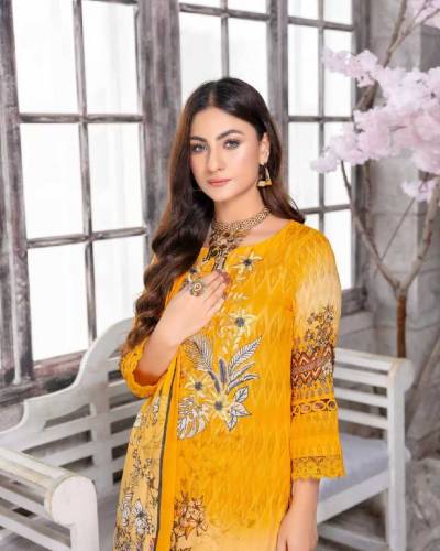 womens unstiched 3pcs printed suits