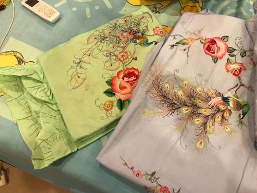 emboridered double bedsheets