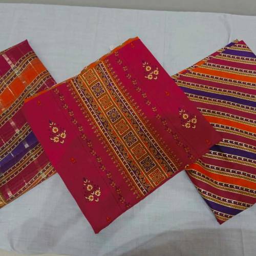 3 pc printed lawn suit with zari dupatta 