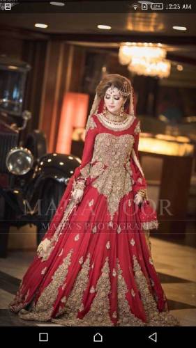 the beutifull wedding barat walima and party wear dress make on order