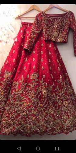 the beutifull wedding barat walima and party wear dress make on order