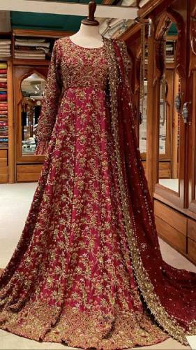 the beutifull wedding barat walima and party wear dress make on order