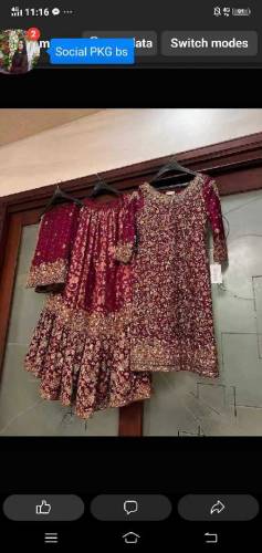 the beutfull wedding dress barat walima mahndi and party wear