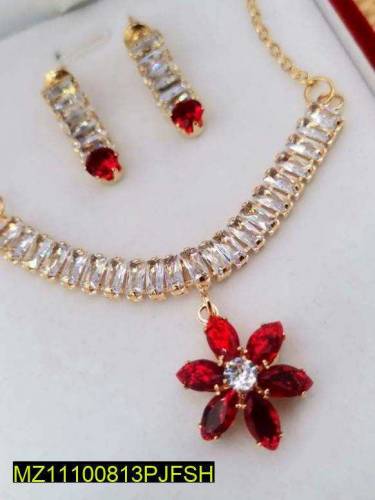 3 Pcs beautiful Flower Necklace Set  My Whatshapp Number 03264670645