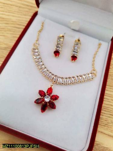 3 Pcs beautiful Flower Necklace Set  My Whatshapp Number 03264670645