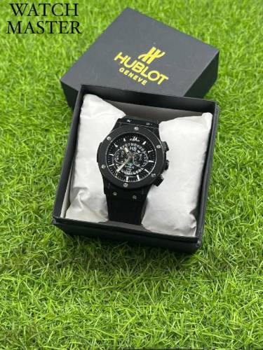 HUBLOT STRAP WATCH BACK ON STOCK LIMITED PIECE AVAILABLE FIRST COME 