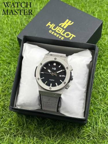 HUBLOT STRAP WATCH BACK ON STOCK LIMITED PIECE AVAILABLE FIRST COME 