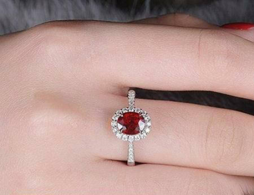 Imported Oval Zircon Ring
