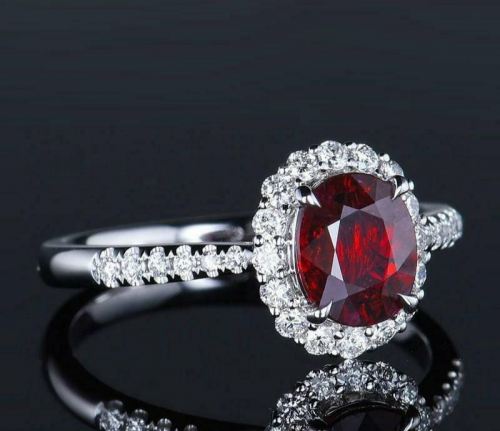 Imported Oval Zircon Ring