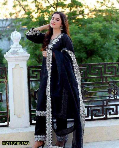 3 pcs women suit delivery free all pakistan
