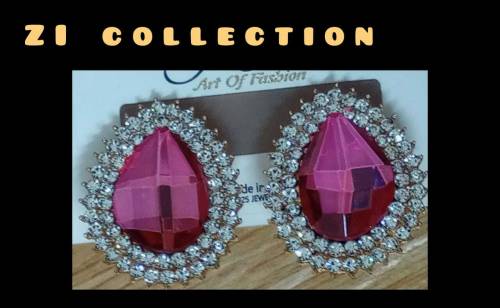 pinkish beautiful earing stud