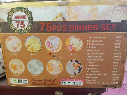 Luminous 75 pices dinner set