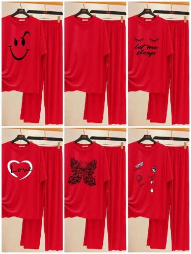Printed Night Suit  Flapper Style Touser 