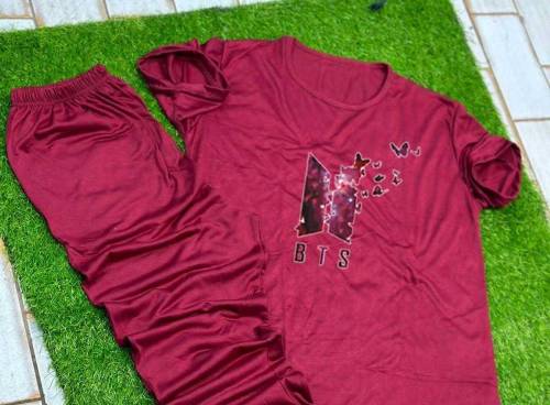 Printed Night Suit  Flapper Style Touser 