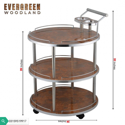 Wood and Iron Tea Trolley 