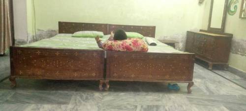 Wood Bed Set 