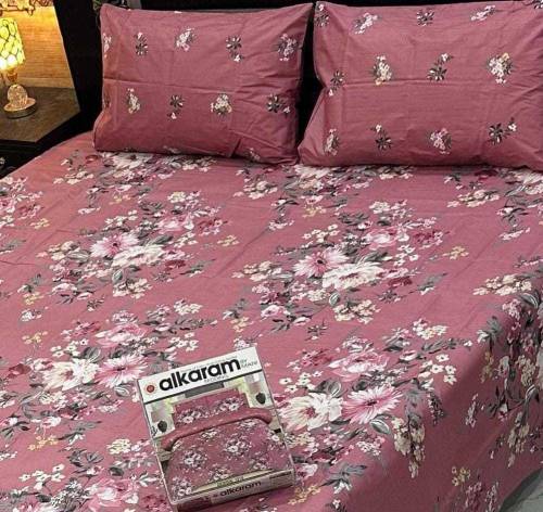 Cotton Printed Double Bedsheets.