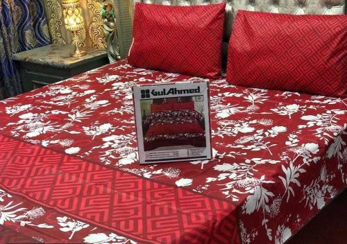 Cotton Printed Double Bedsheets.