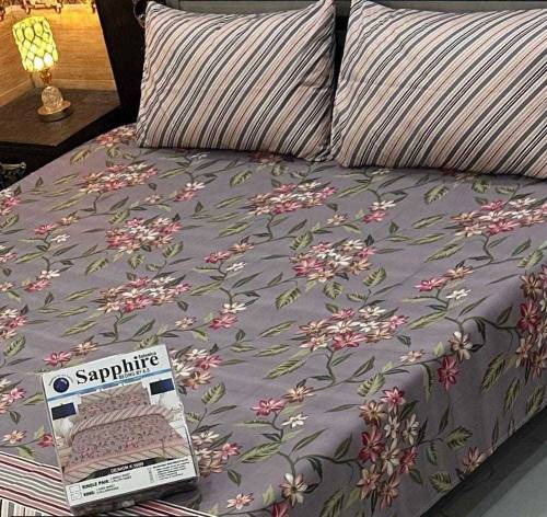 Cotton Printed Double Bedsheets.