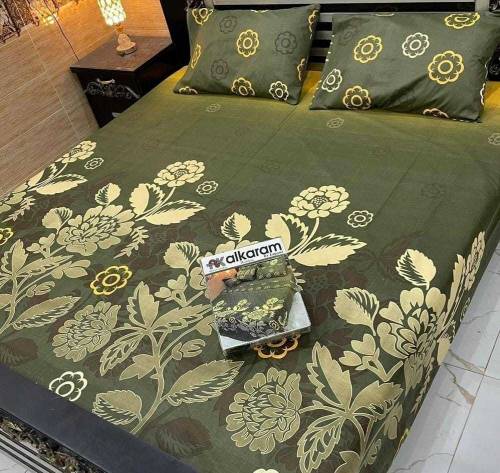 Cotton Printed Double Bedsheets.