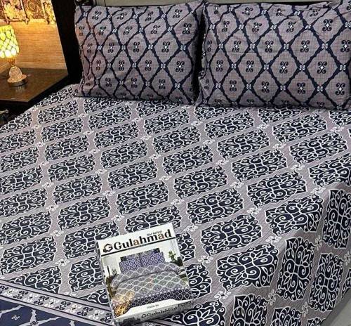 Cotton Printed Double Bedsheets.