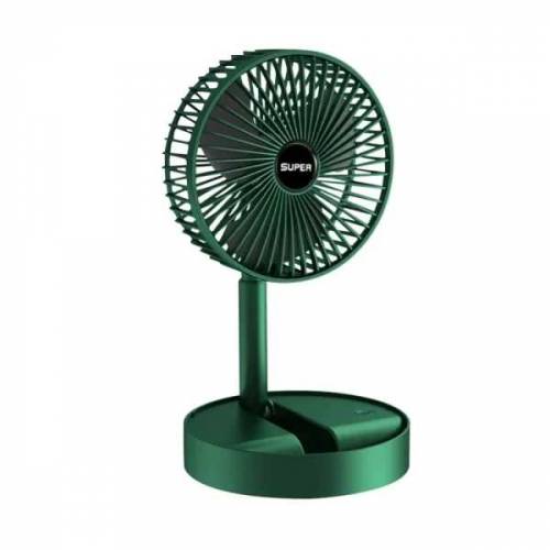 Folding Telescopic Floor Fan 3 Gears Summer Silent Desktop Retractable