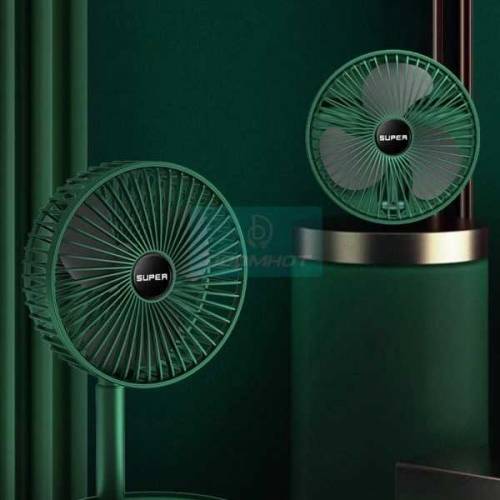 Folding Telescopic Floor Fan 3 Gears Summer Silent Desktop Retractable