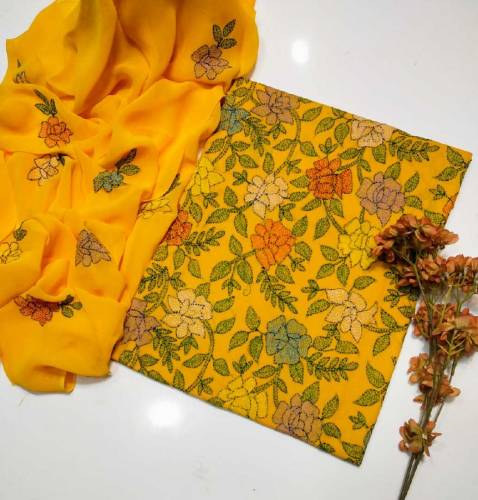 Beautiful Hand Embroidery DressShirt Dupata.