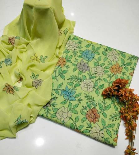 Beautiful Hand Embroidery DressShirt Dupata.