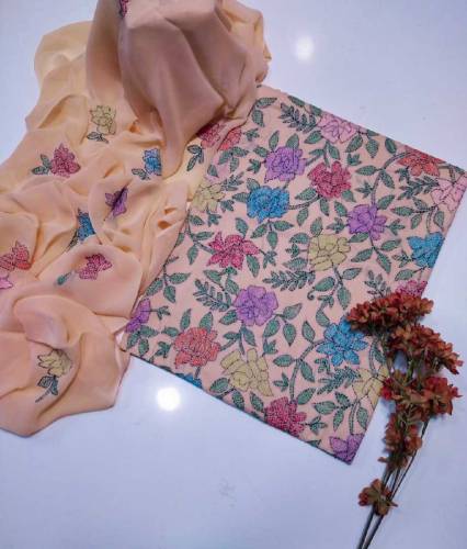 Beautiful Hand Embroidery DressShirt Dupata.