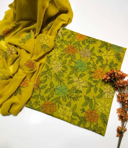 Beautiful Hand Embroidery DressShirt Dupata.