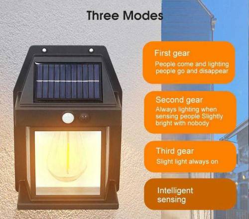 Solar motion sensor outdoor wall light with free home delivery in Pak