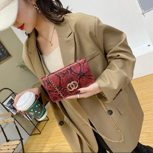 EAGLE retro snake pettren bag new stylish design girls bag