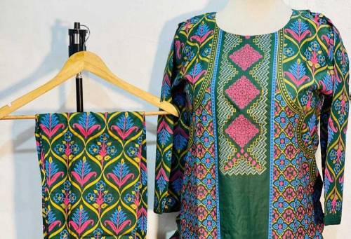 Ladies Cotton Printed Suit 🥻 (2pcs)