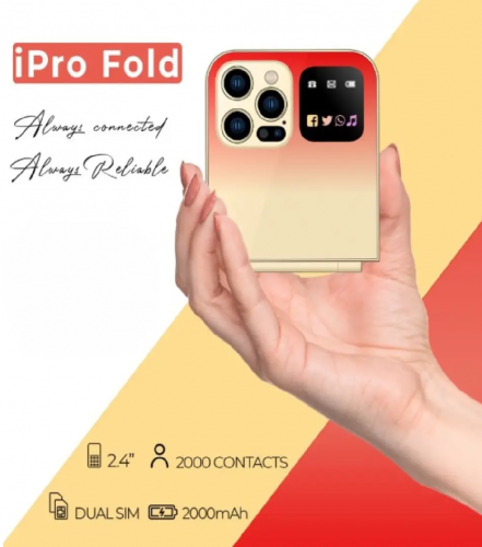 smart mini folded mobile phones pta approved.