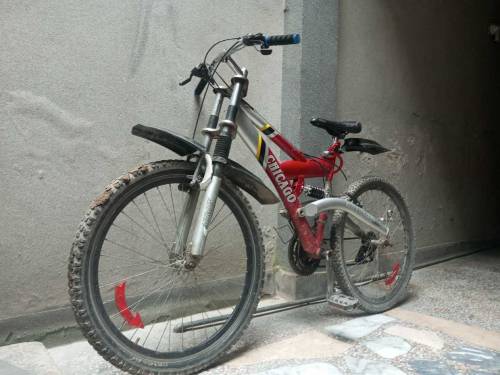 Full size Imported Chicago double shocker cycle. . .
