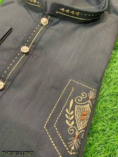 •  Gender: Men•  Fabric: Wash And Wear•  Pattern: Embroidered•  Neck T