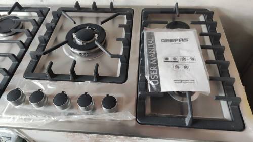 GEEPAS 5 Burner Steel Body High Quality stove 